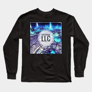 Robot Alien City Mecha Planet Long Sleeve T-Shirt